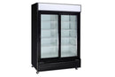 Kool-It KSM-50 52" Wide Double Glass Door Display Refrigerator