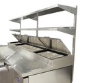Atosa MROS-67P Stainless Steel Overshelf for 67" Pizza Prep Table