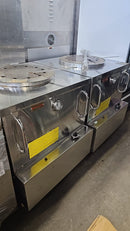 Used Baba Clay BCTAN-3232 32" x 32" Natural Gas Stainless Steel Square Drum Tandoor Oven - 48,000 BTU