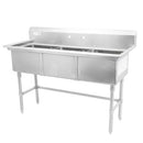 Maple Leaf Heavy Duty 16 Gauge Stainless Steel Sinks with Drainboard - Various Configurations