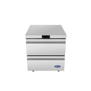 Atosa AUF27D2 27" Solid 2-Drawer Undercounter Refrigerated Work Table