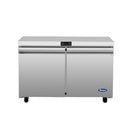 Atosa AUF48SD 48" Double Door Undercounter Freezer Work Table