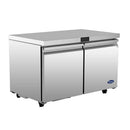 Atosa AUF48SD 48" Double Door Undercounter Freezer Work Table