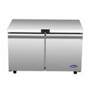 Atosa AUF48SD 48" Double Door Undercounter Freezer Work Table