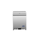 Atosa AUR24SD 24" Shallow Depth Single Soild Door Undercounter Refrigerated Work Table
