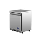 Atosa AUR24SD 24" Shallow Depth Single Soild Door Undercounter Refrigerated Work Table