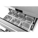 Atosa AUR27D2 27" Solid 2-Drawer Undercounter Refrigerated Work Table