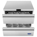 Atosa AUR36D2 36" Solid 2-Drawer Undercounter Refrigerated Work Table