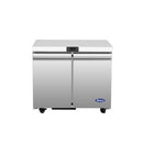 Atosa AUR36SD 36" Double Soild Door Undercounter Refrigerated Work Table