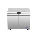 Atosa AUR36SD 36" Double Soild Door Undercounter Refrigerated Work Table