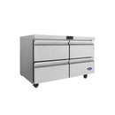Atosa AUR48D4 48" Solid 4-Drawer Undercounter Refrigerated Work Table
