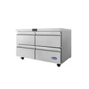Atosa AUR48D4 48" Solid 4-Drawer Undercounter Refrigerated Work Table