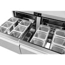 Atosa AUR48D4 48" Solid 4-Drawer Undercounter Refrigerated Work Table