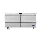 Atosa AUR60D4 60" Solid 4-Drawer Undercounter Refrigerated Work Table