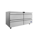 Atosa AUR60D4 60" Solid 4-Drawer Undercounter Refrigerated Work Table