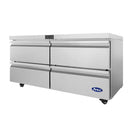 Atosa AUR60D4 60" Solid 4-Drawer Undercounter Refrigerated Work Table