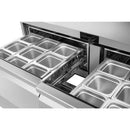Atosa AUR60D4 60" Solid 4-Drawer Undercounter Refrigerated Work Table