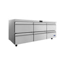 Atosa AUR72D6 72" Solid 6-Drawer Undercounter Refrigerated Work Table