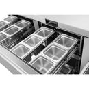 Atosa AUR72D6 72" Solid 6-Drawer Undercounter Refrigerated Work Table