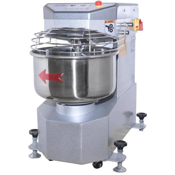 Alpha AVS-20 Commercial 20Qt Capacity Ten Speed Spiral Mixer- 120V