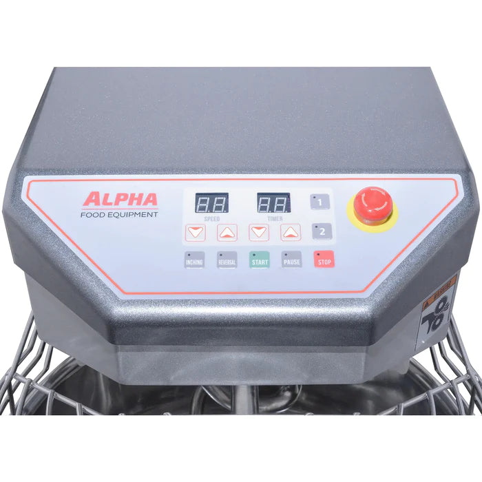 Alpha AVS-30 Commercial 30Qt Capacity Ten Speed Spiral Mixer- 120V