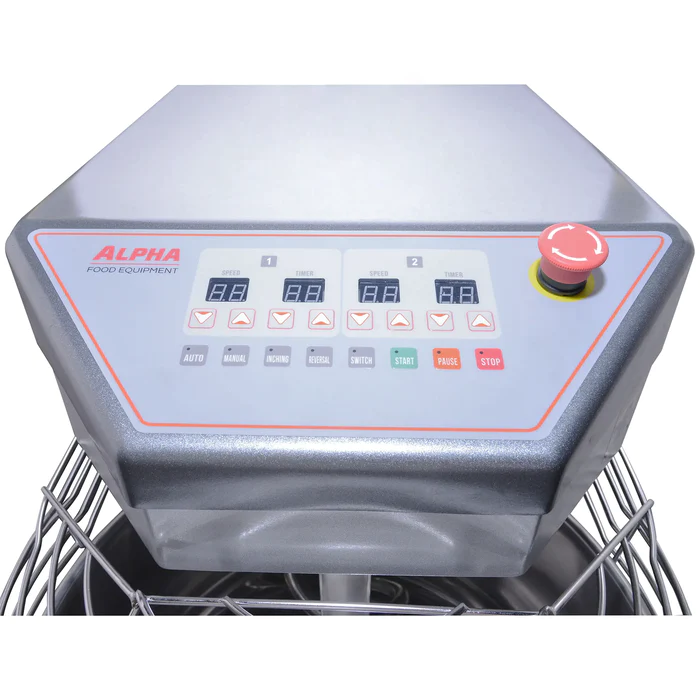 Alpha AVS-50 Commercial 50Qt Capacity Ten Speed Spiral Mixer- 208V Single Phase