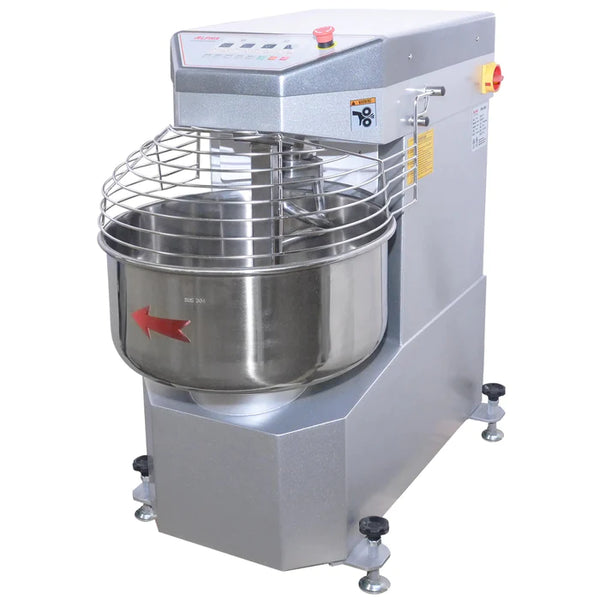 Alpha AVS-50 Commercial 50Qt Capacity Ten Speed Spiral Mixer- 208V Single Phase