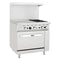 Atosa 36" Natural Gas/Propane 2 Burners(Right) + 24" Griddle(Left) Stove Top Range