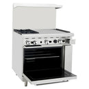 Atosa AGR-2B24GR Natural Gas/Propane 2 Burners with 24" Griddle Stove Top Range