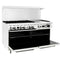 Atosa 60" Natural Gas/Propane 6 Burners with 24" Griddle Stove Top Range