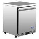 Atosa AUF24SD 24" Shallow Depth Single Door Undercounter Freezer Work Table