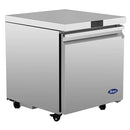 Atosa AUF27SD 27" Single Door Undercounter Freezer Work Table