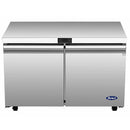 Atosa AUF48SD 48" Double Door Undercounter Freezer Work Table