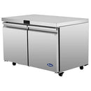 Atosa AUF60SD 60" Double Door Undercounter Freezer Work Table
