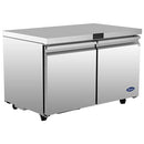 Atosa AUF60SD 60" Double Door Undercounter Freezer Work Table
