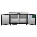 Atosa AUF60SD 60" Double Door Undercounter Freezer Work Table