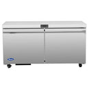 Atosa AUF60SD 60" Double Door Undercounter Freezer Work Table