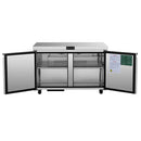 Atosa AUR48SD 48" Double Soild Door Undercounter Refrigerated Work Table