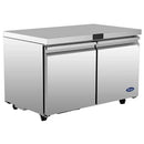 Atosa AUR60SD 60" Double Soild Door Undercounter Refrigerated Work Table
