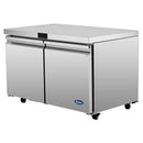 Atosa AUR60SD 60" Double Soild Door Undercounter Refrigerated Work Table