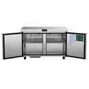 Atosa AUR60SD 60" Double Soild Door Undercounter Refrigerated Work Table