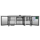 Atosa AUR72SD 72" Triple Soild Door Undercounter Refrigerated Work Table