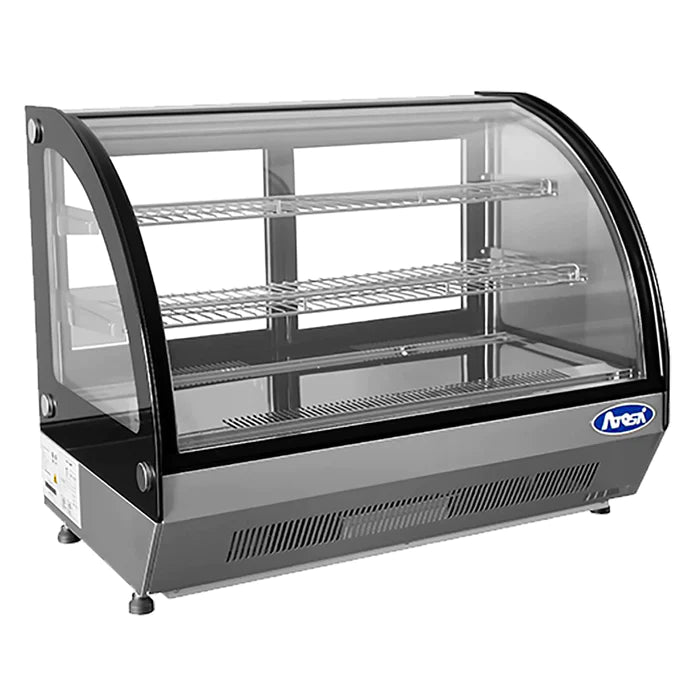 Atosa CRDC-35 Counter Top 28" Curved Glass Refrigerated Pastry Display Case