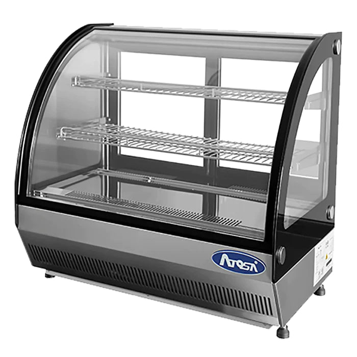 Atosa CRDC-35 Counter Top 28" Curved Glass Refrigerated Pastry Display Case