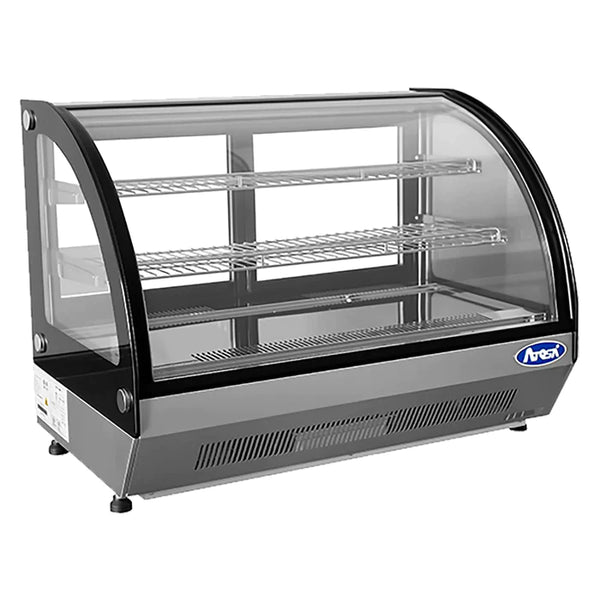 Atosa Counter Top 36" Curved Glass Refrigerated Pastry Display Case