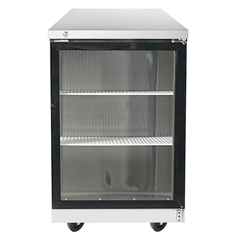 Atosa MBB23GGR 23″ Single Glass Door Stainless Steel Back Bar Cooler