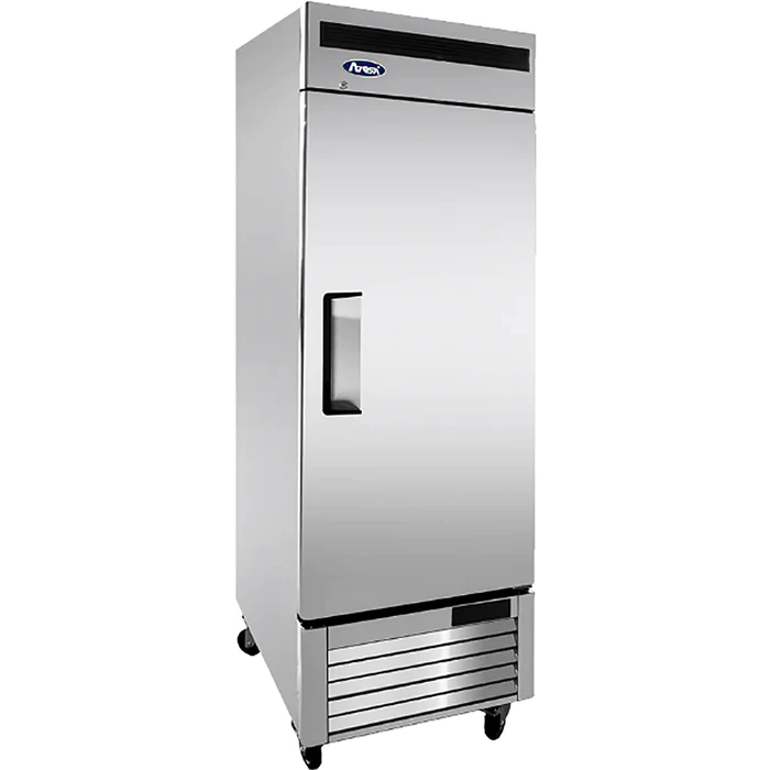 Atosa Single Solid Door 27" Wide Stainless Steel Refrigerator