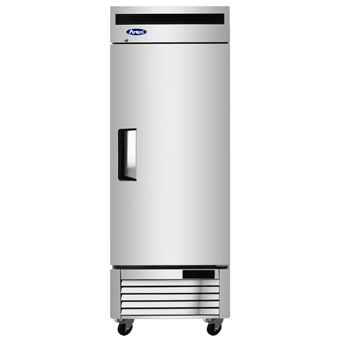 Atosa Single Solid Door 27" Wide Stainless Steel Refrigerator