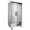 Atosa MBF8506GR Bottom Mount Slim Double Solid Door 40" Wide Stainless Steel Refrigerator