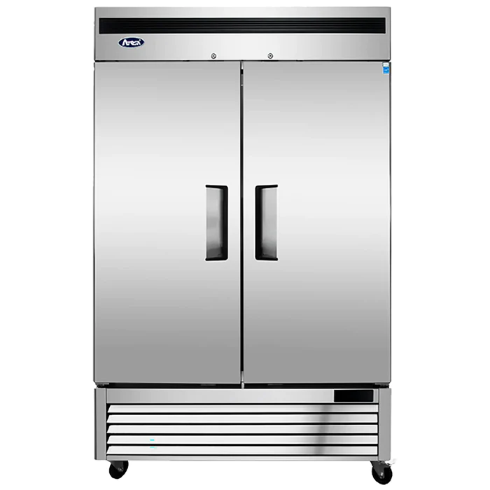 Atosa Double Solid Door 54" Wide Stainless Steel Freezer